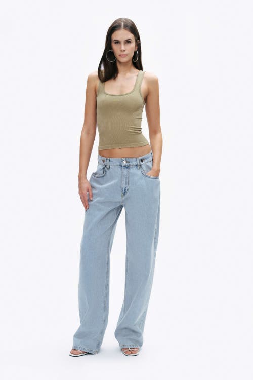 Shop Nocturne Printed Detail Crop Top In Khaki