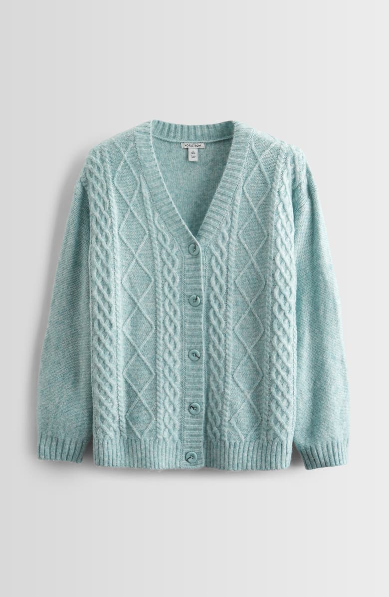 Nordstrom Kids' Oversize Cable Cardigan, Main, color, 