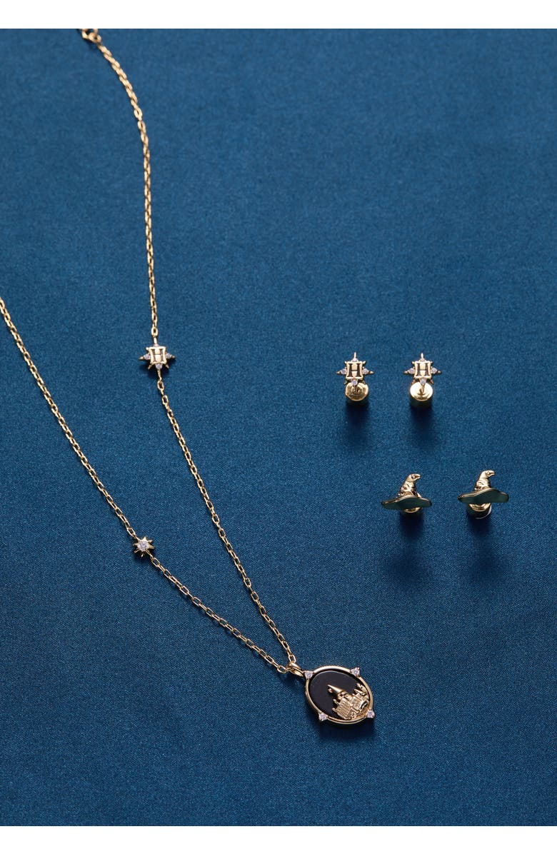 Alex and Ani Harry Potter Hogwarts & Sorting Hat Earring set of 2, Alternate, color, Gold