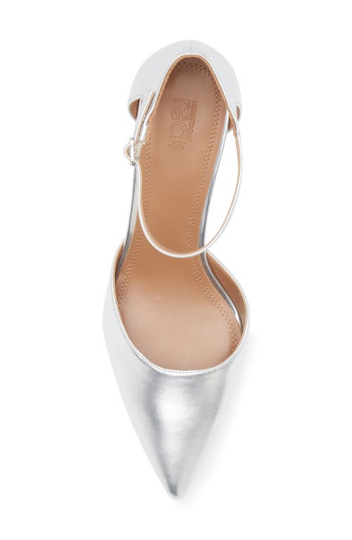 Nordstrom Rack Prisha Pointed Toe Pump In Silver Metallic
