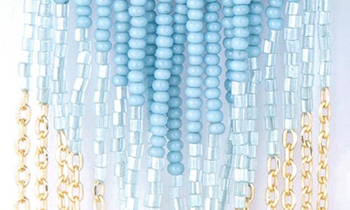 Deepa Gurnani Circe Beaded Fringe Drop Earrings