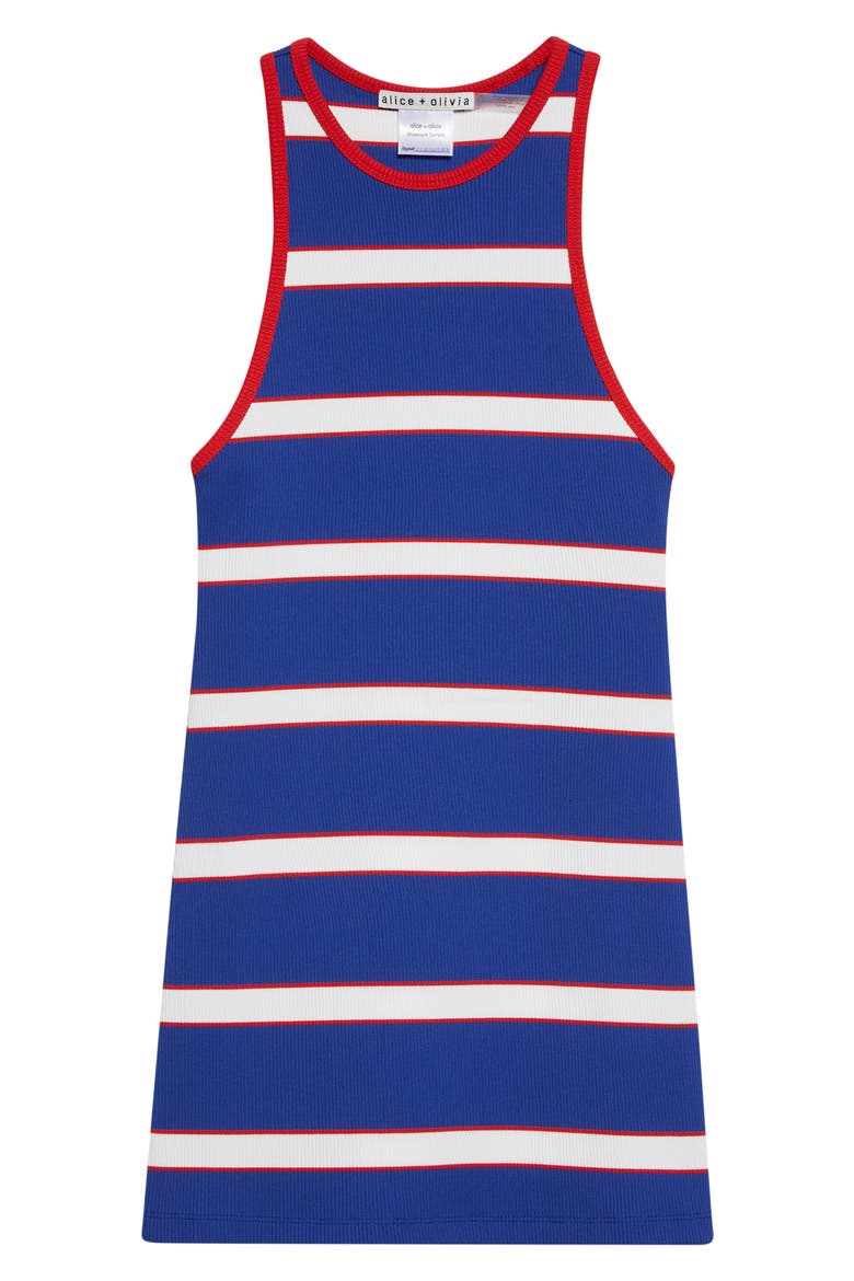 Pania Stripe Rib Racerback Tank, Alternate, color, BLUE STRIPE