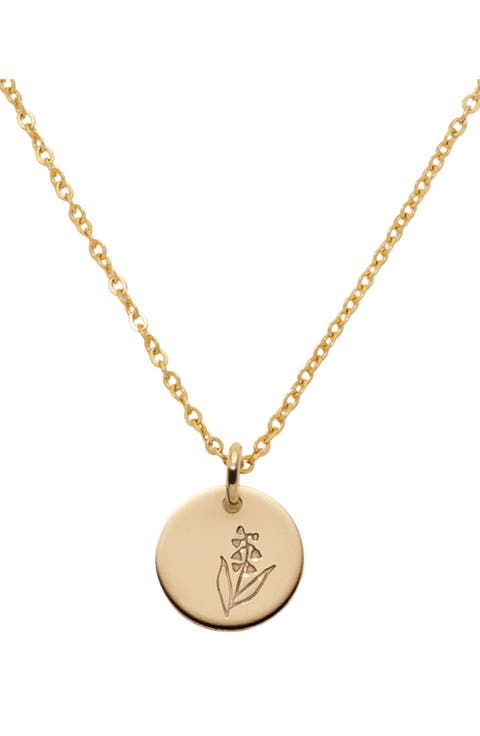 May Birth Flower Necklace