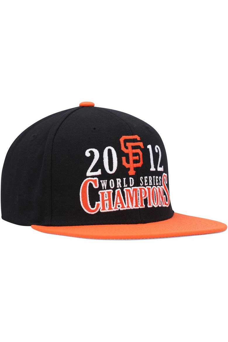 Men's Mitchell & Ness Black San Francisco Giants World Series Champs Snapback Hat, Alternate, color, Black