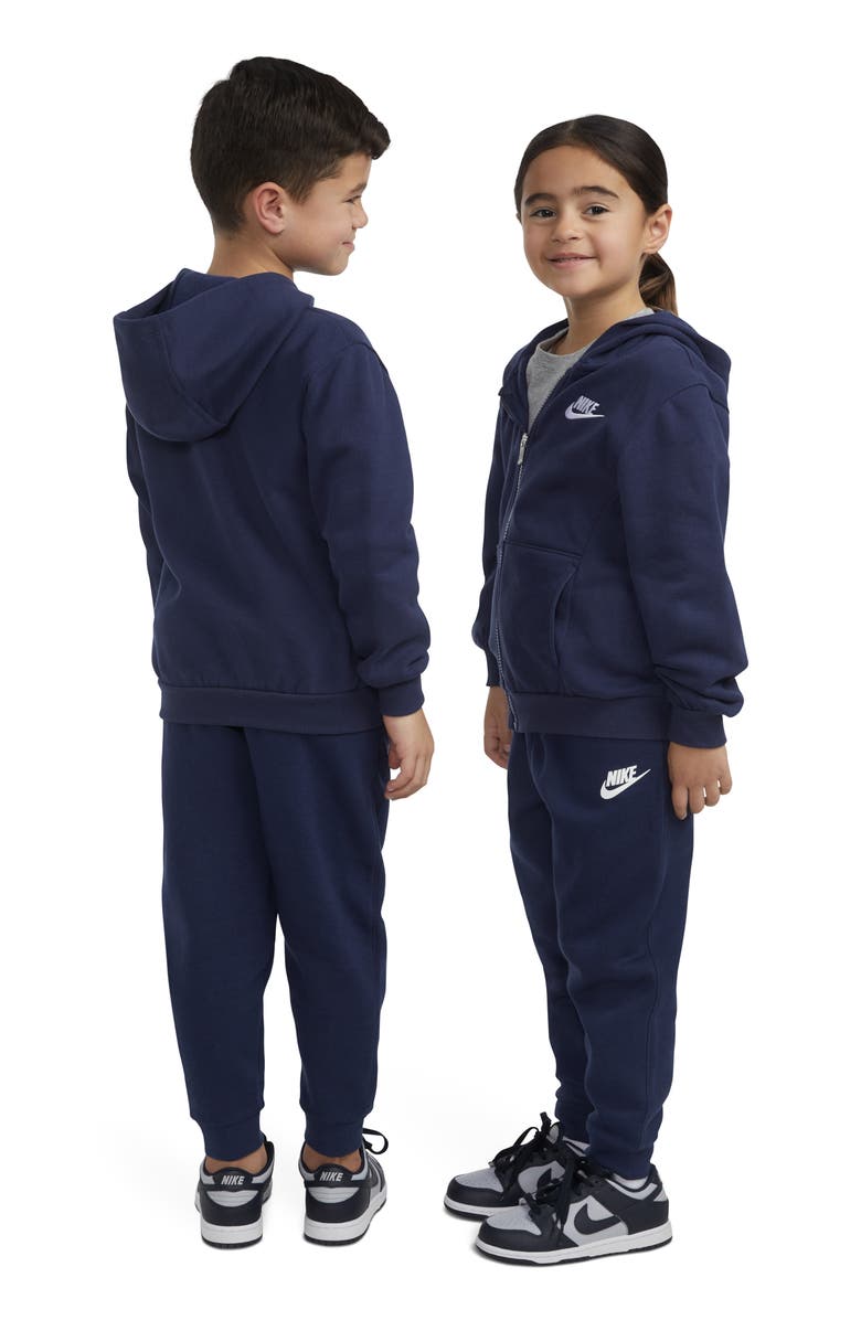 Nike Kids' Club Fleece Hoodie, Alternate, color, Midnight