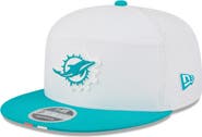 New Era Men's New Era  White/Aqua Miami Dolphins 2025 NFL Training Camp Split Panel 9FIFTY Snapback Hat