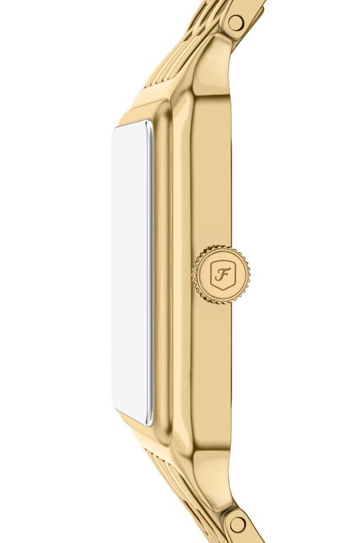 Fossil Women's Raquel Three-hand Date Gold-tone Stainless Steel Watch, 26mm In Gold
