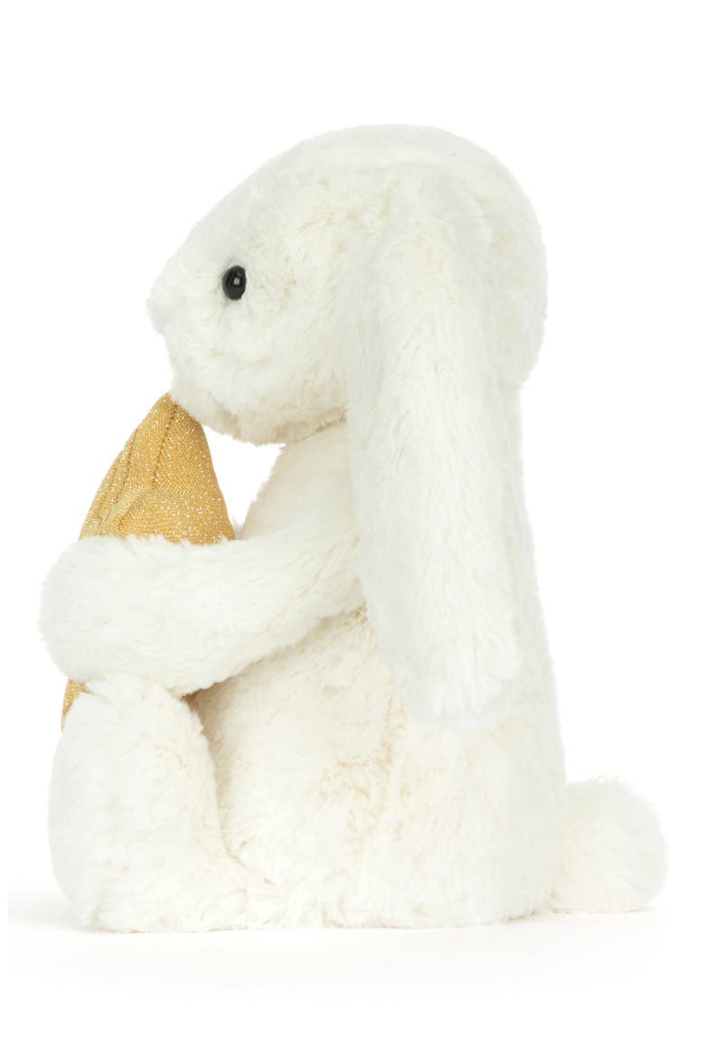 Bunny with Star Plushie, Alternate, color, WHITE