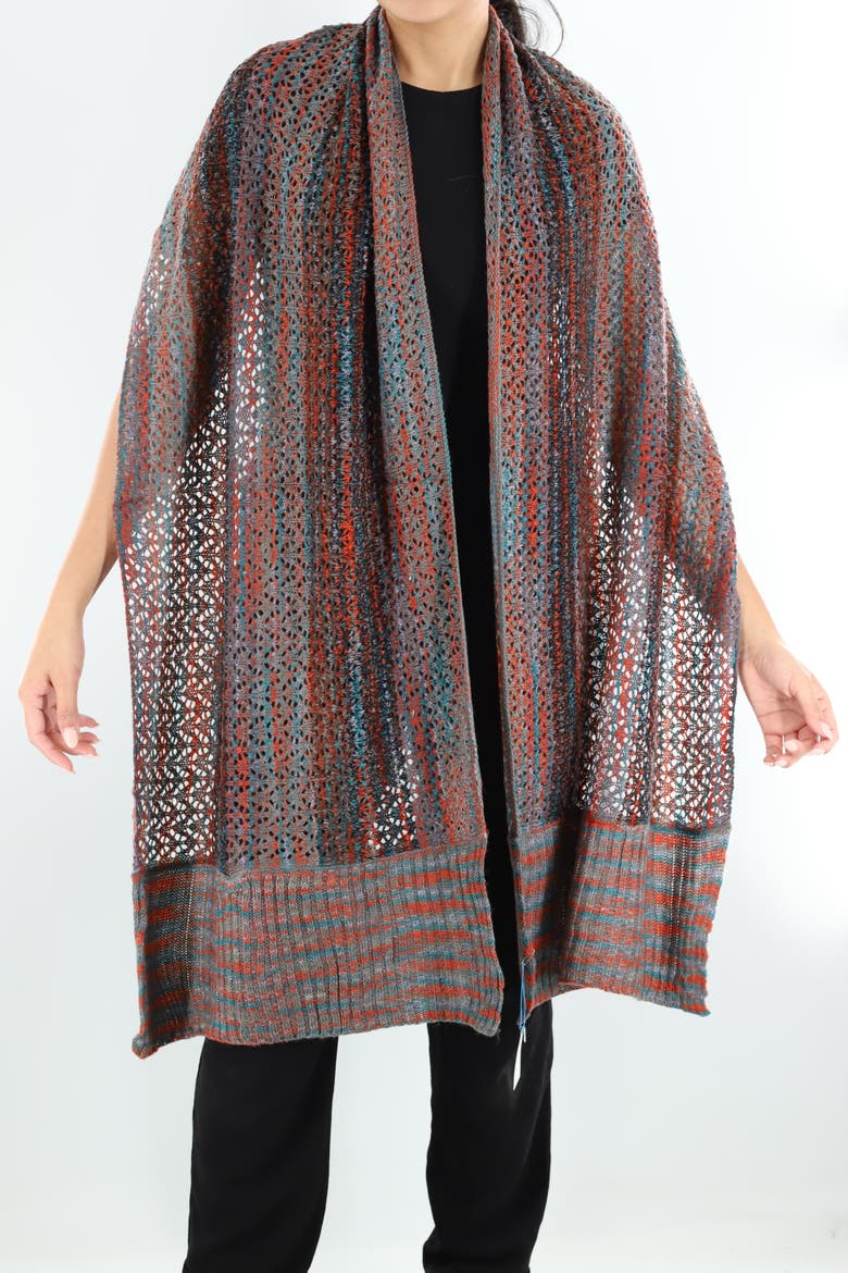 Marble Knit Scarf, Main, color, Netural Combo