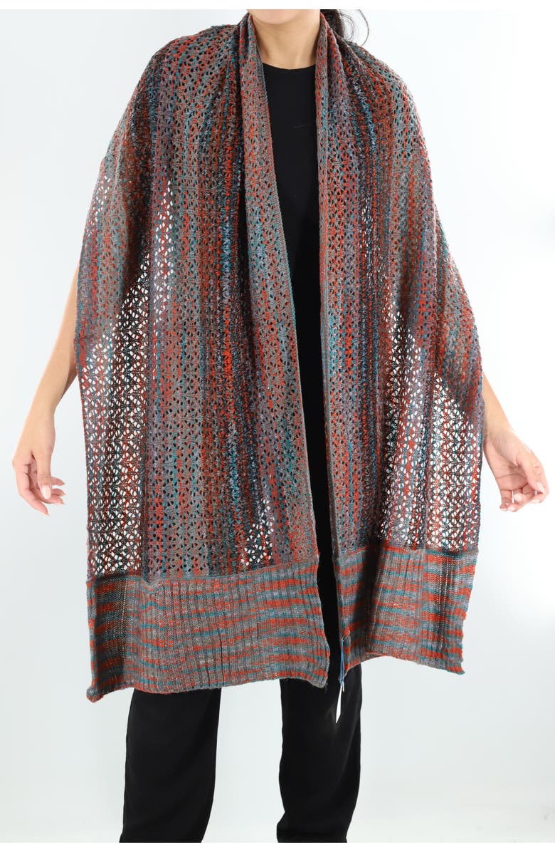 La Fiorentina Marble Knit Scarf, Main, color, Netural Combo