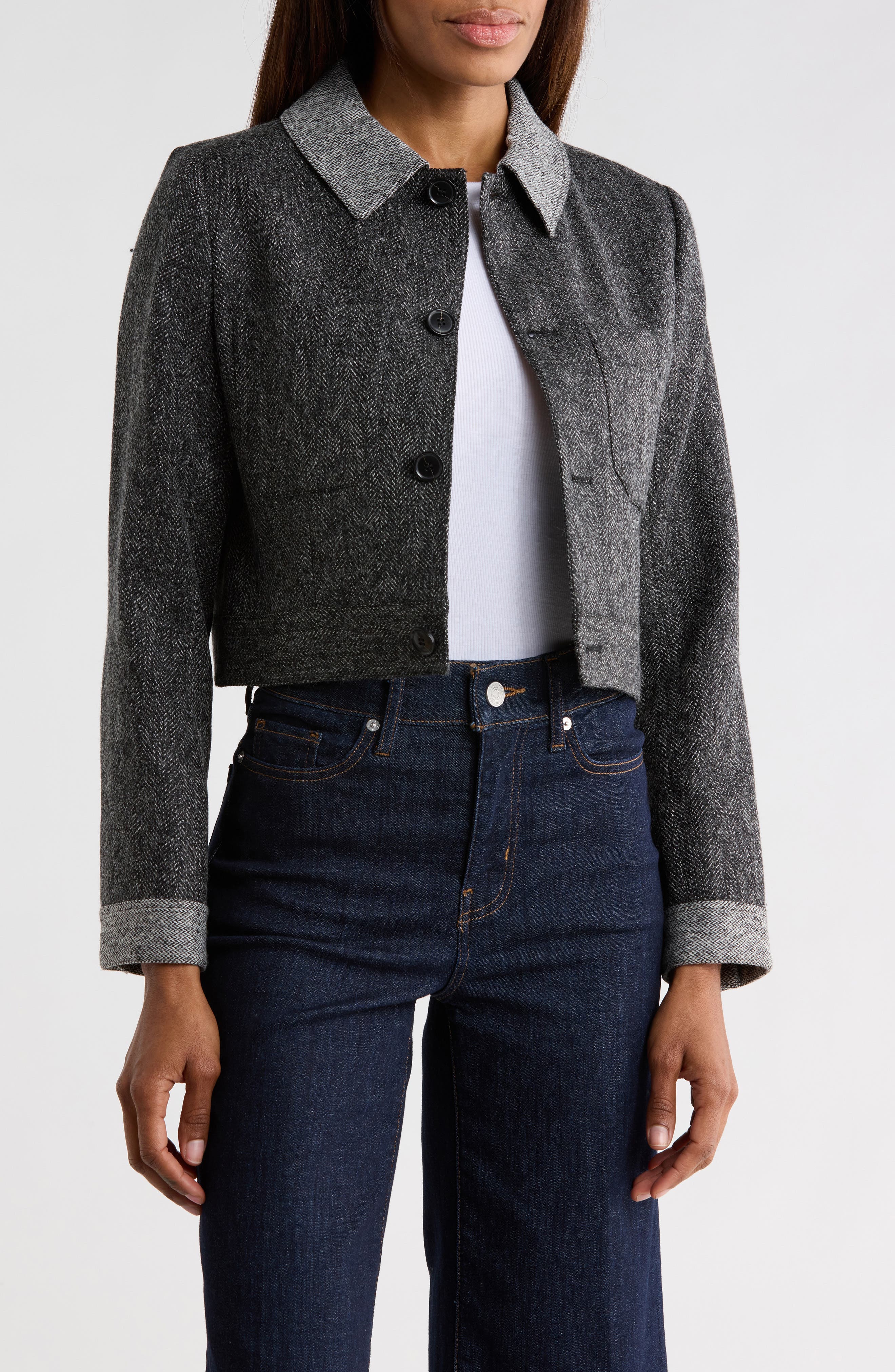 FRAME Button Front Jacket