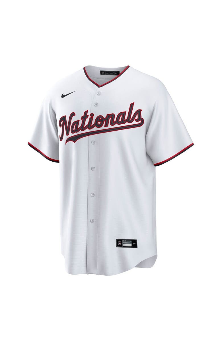 Nike Men's Nike CJ Abrams White Washington Nationals Home Replica Jersey, Alternate, color, White
