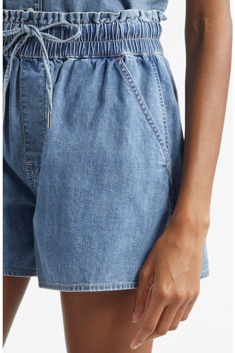 Wilder Drawstring Denim Shorts, Alternate, color, STARLIGHT