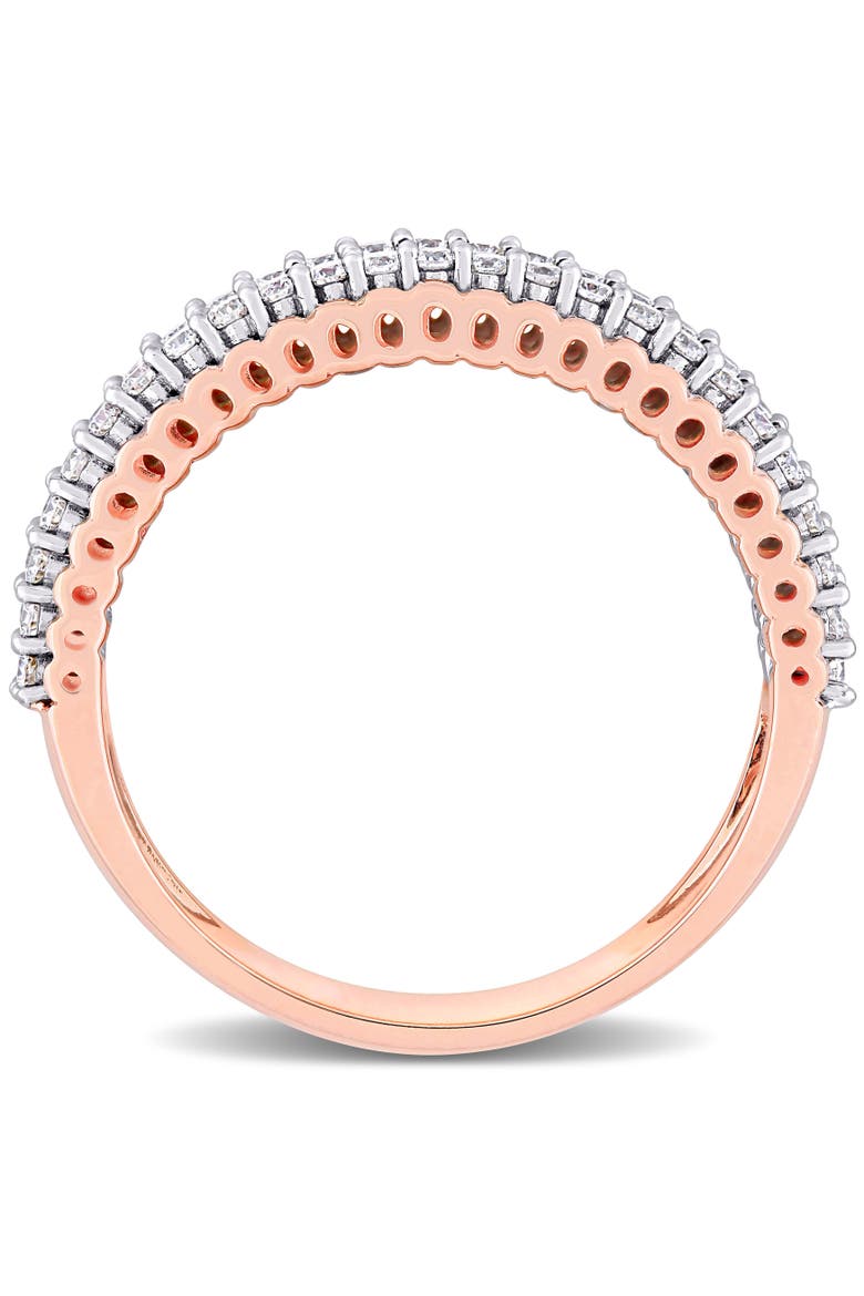 Diamond Double Row Eternity Ring 14k, Alternate, color, 14k Gold