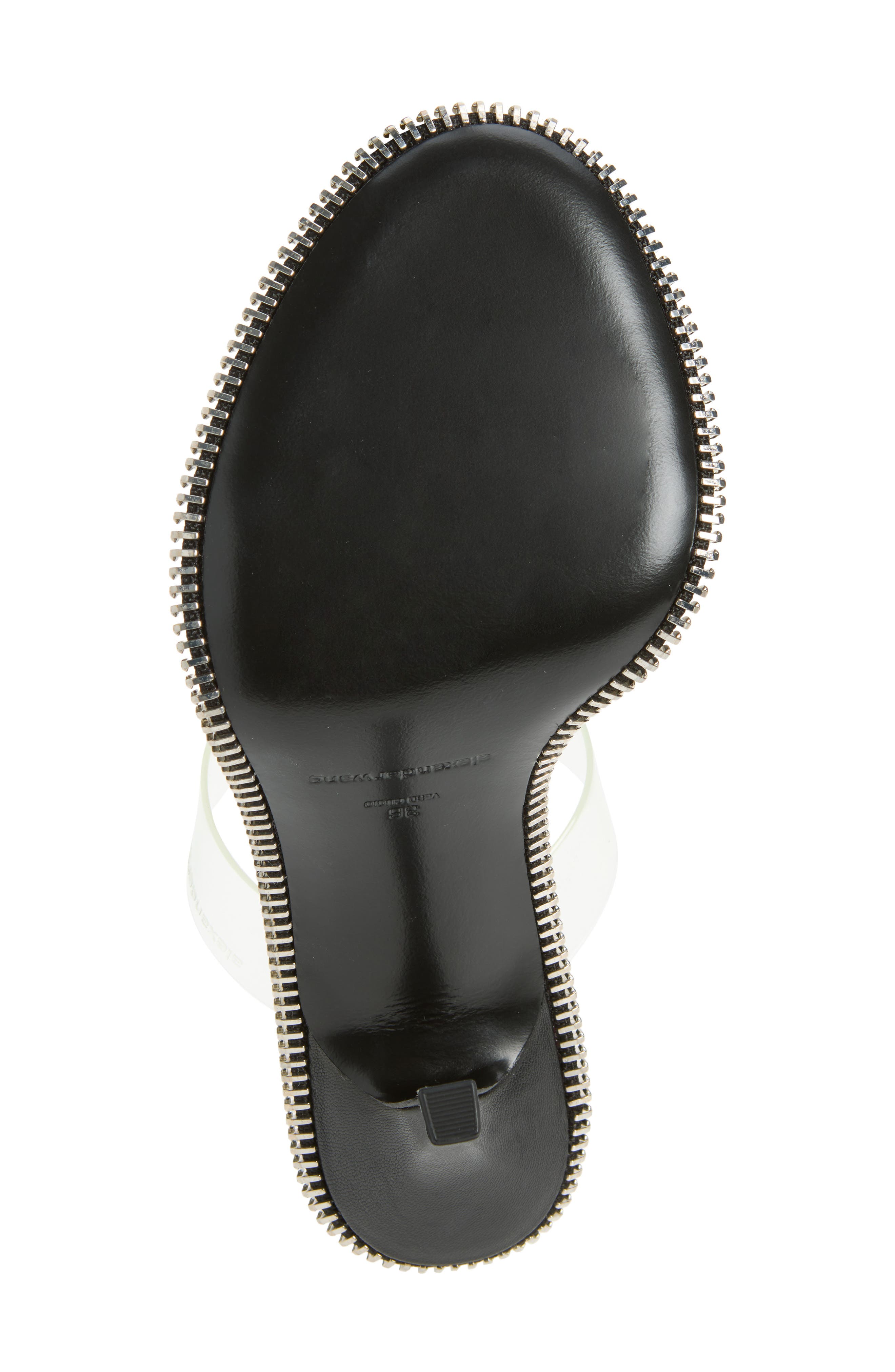 Nova Zipper Sandal, Alternate, color, BLACK