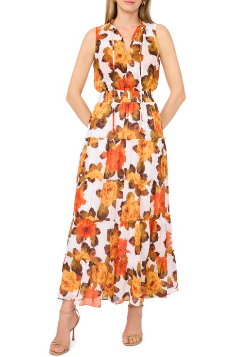 Split Neck Maxi Dress