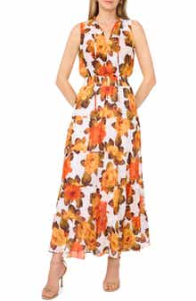 Split Neck Maxi Dress