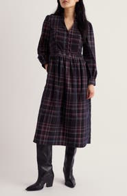 Seasalt Cornwall Rose Cottage Cotton Corduroy Midi Dress