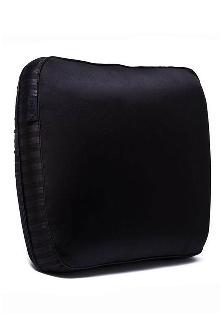 Trisilk™ Pillow, Alternate, color, MIDNIGHT BLACK