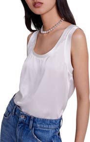 maje Silk tank top