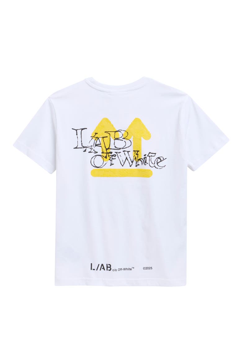 Kids' Off Active Cotton Graphic T-Shirt, Alternate, color, WHITE