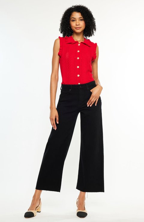 Dianella High Rise Crop Wide Leg Jeans