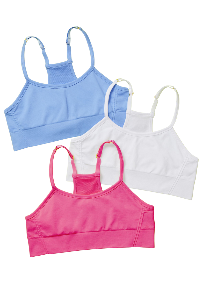 3PK Sugar Seamless Bra, Main, color, Sky
