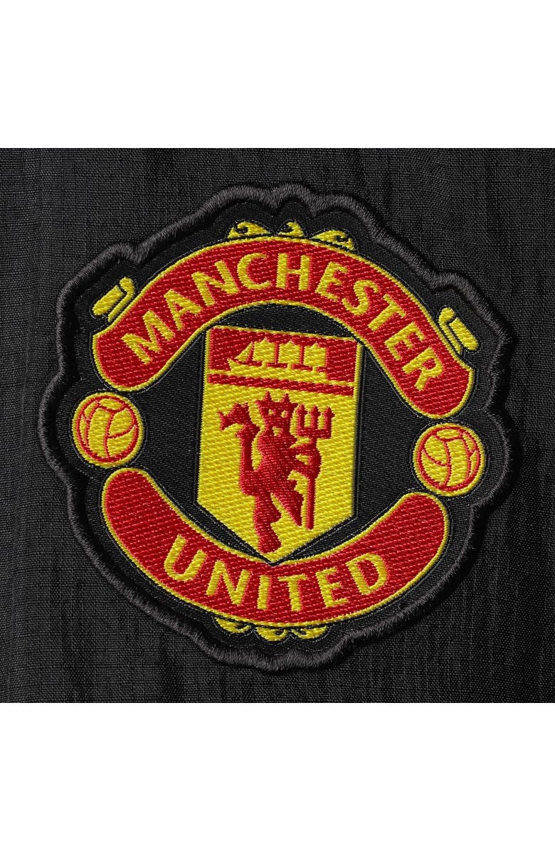 adidas Men's adidas Black Manchester United Icons Woven Full-Zip Jacket, Alternate, color, 