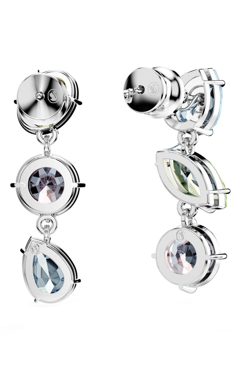 Swarovski Gema Crystal Mismatched Drop Earrings, Alternate, color, Multicolored
