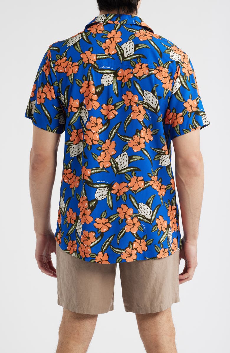 BOSS Beach Camp Shirt, Alternate, color, Medium Blue