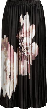 Anne Klein Print Pull-On Pleated Skirt