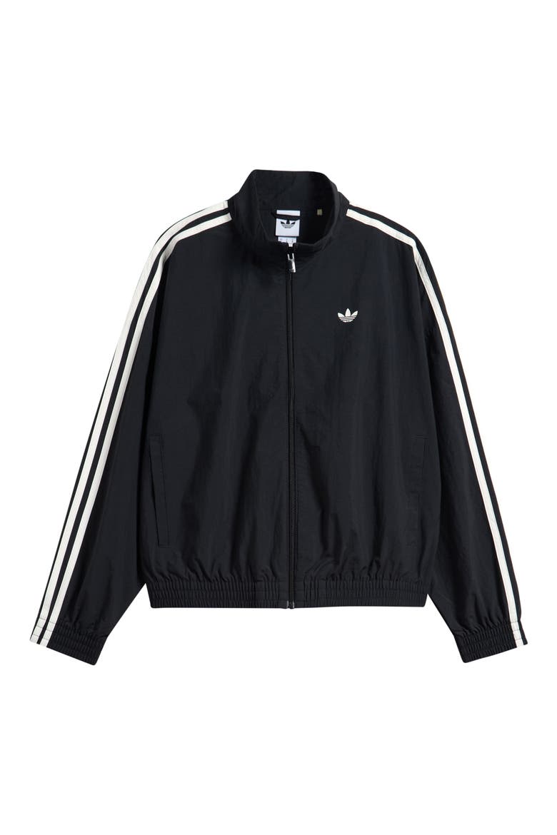 Kids' 3-Stripes Woven Jacket, Main, color, BLACK