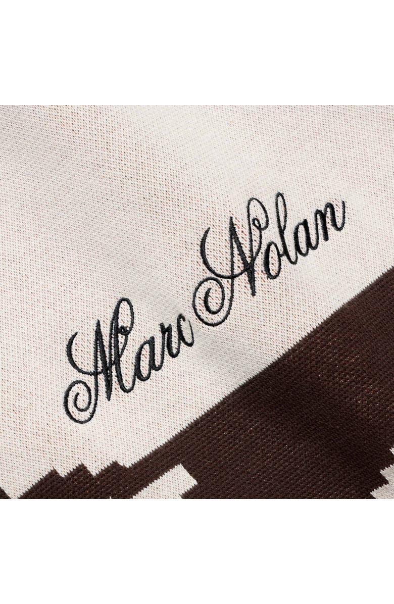 MARC NOLAN Pixel Dogs Crewneck Sweater - Unisex, Alternate, color, Cream-Colored