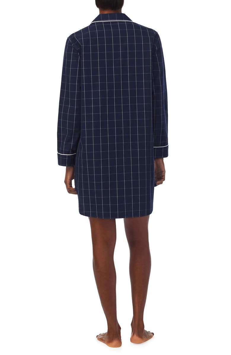 Lauren Ralph Lauren Glen Plaid Organic Cotton Sleepshirt, Alternate, color,