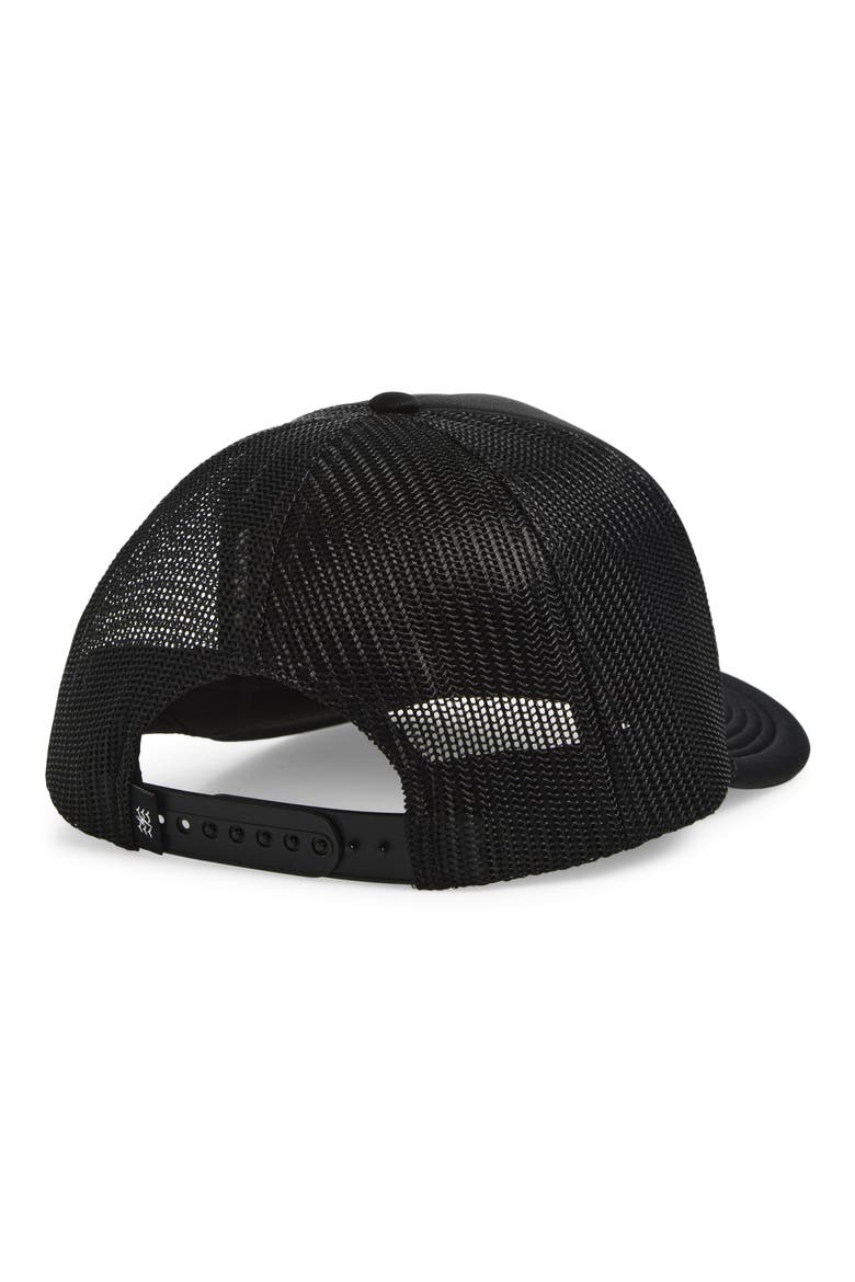 Ride or Die Patch Snapback Trucker Hat, Alternate, color, BLACK