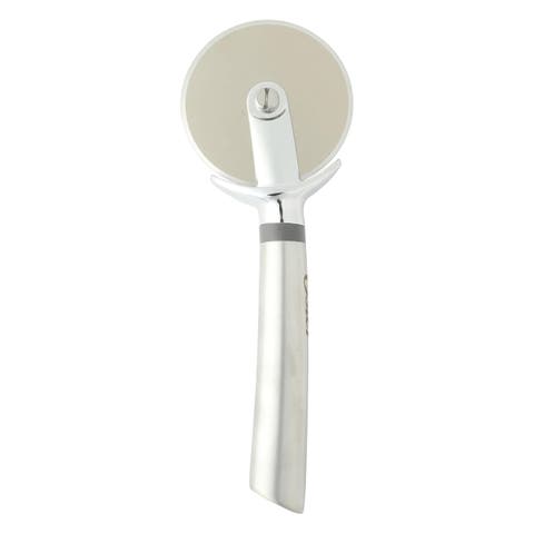 8.7 Inch Stainless Steel Pizza Cutter in Silver