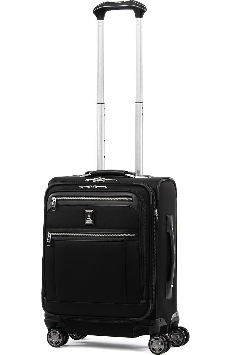 TRAVELPRO Platinum Elite Softside Expandable Carry-On 19-Inch Luggage, Alternate, color, Shadow Black