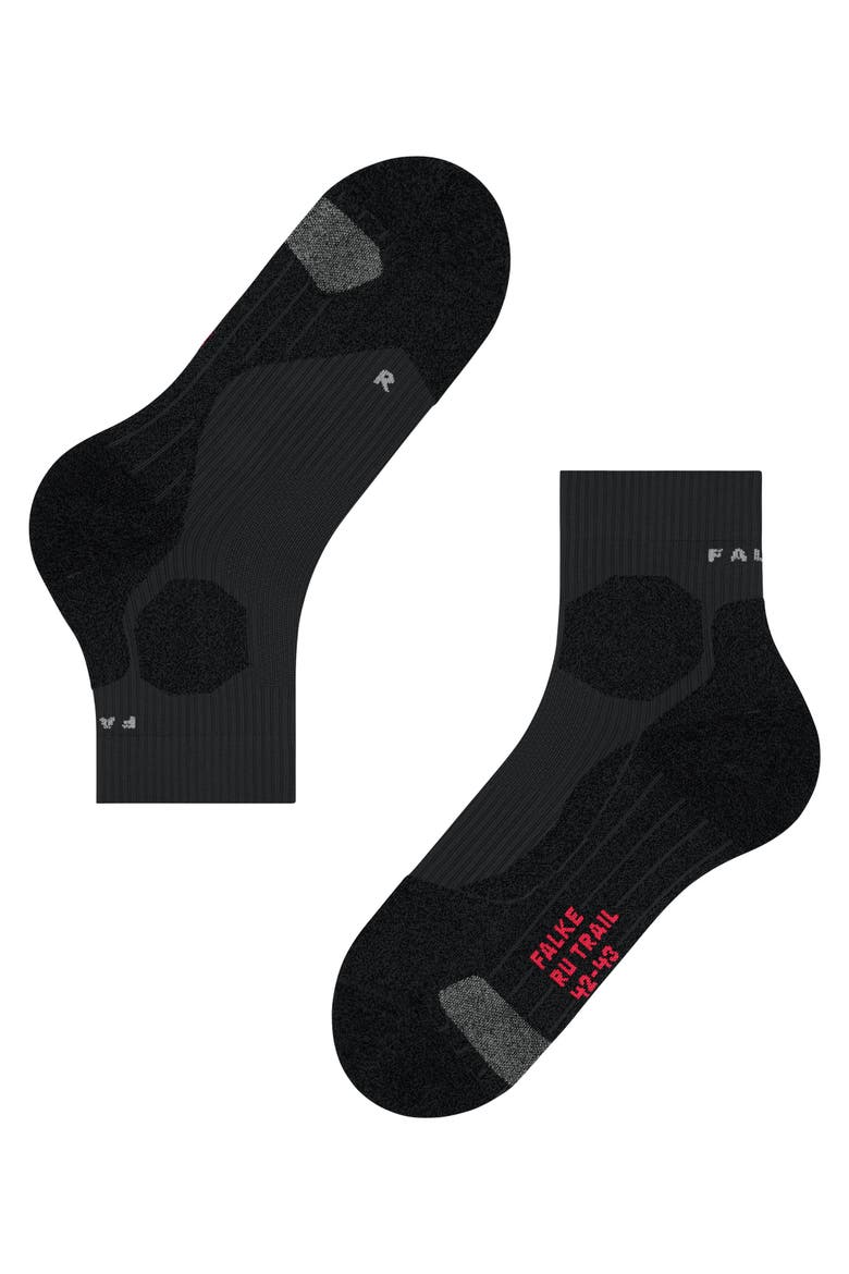 RU Trail Grip Socks, Alternate, color, Black