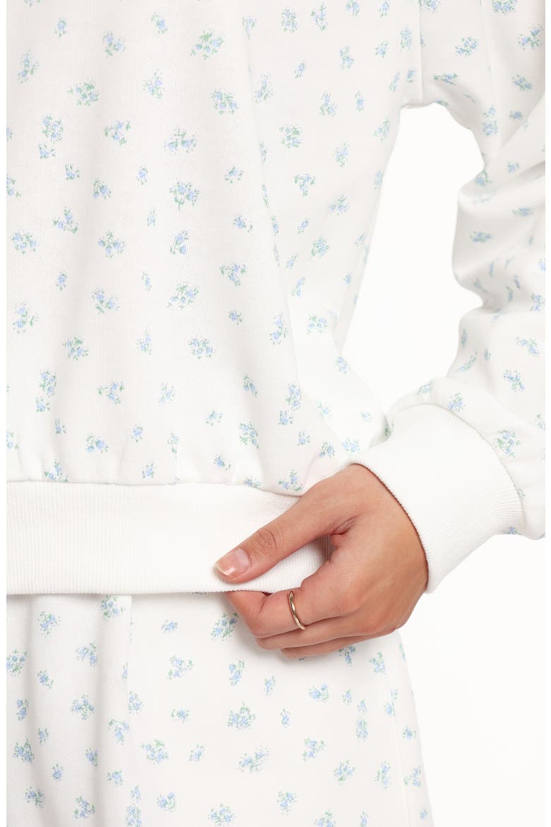 Hazel Sweatshirt, Alternate, color, BLUE DITSY FLORAL