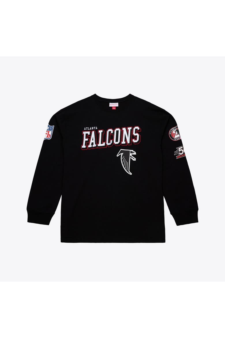 Men's Mitchell & Ness  Black Atlanta Falcons Big & Tall Training Camp Long Sleeve T-Shirt, Main, color, Black