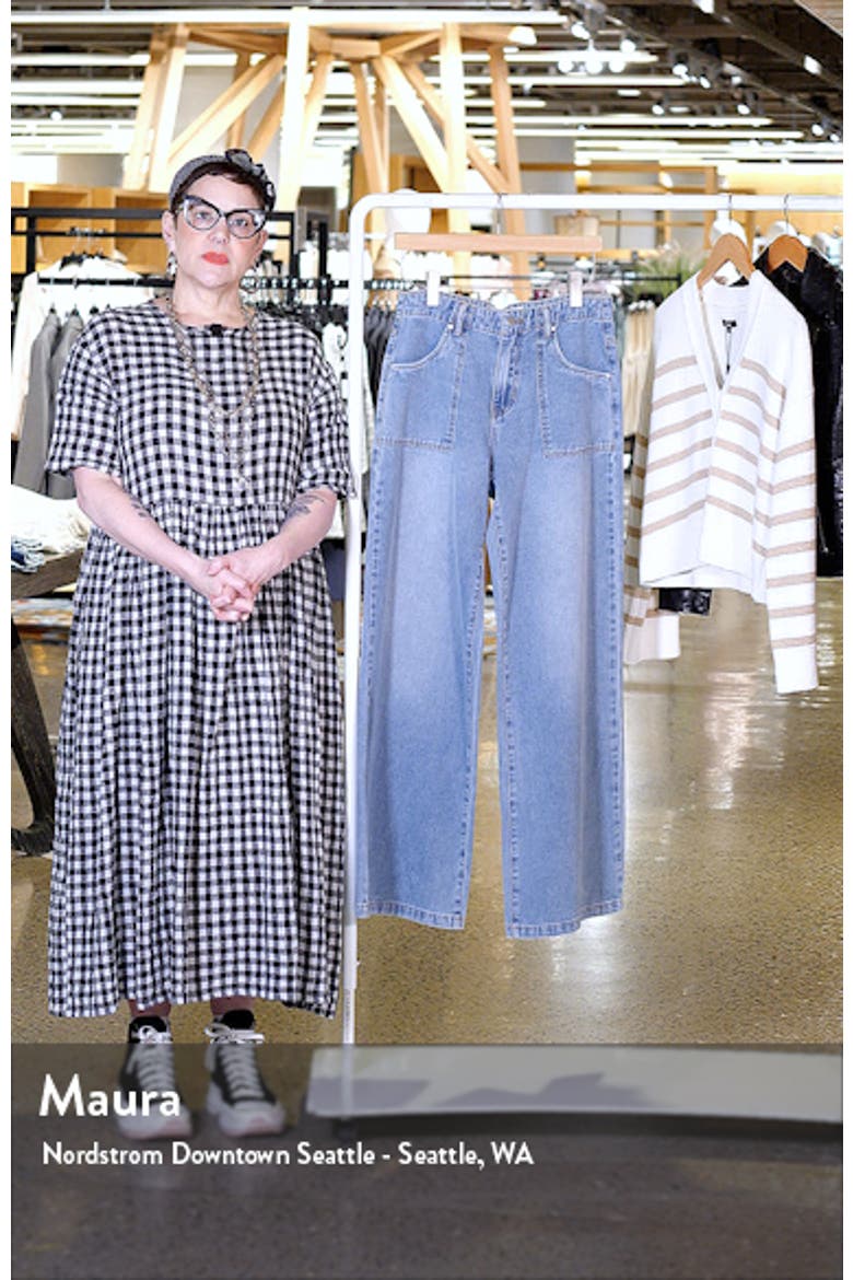 Utility High Waist Wide Leg Jeans video