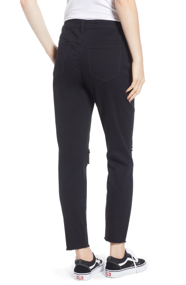 Tinsel Ripped High Waist Ankle Jeggings, Alternate, color,