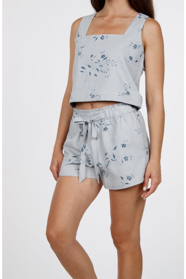 Catalina Cabana Shorts, Alternate, color, Water Flower