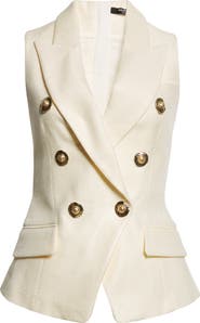 Balmain Basket Weave Weskit Top