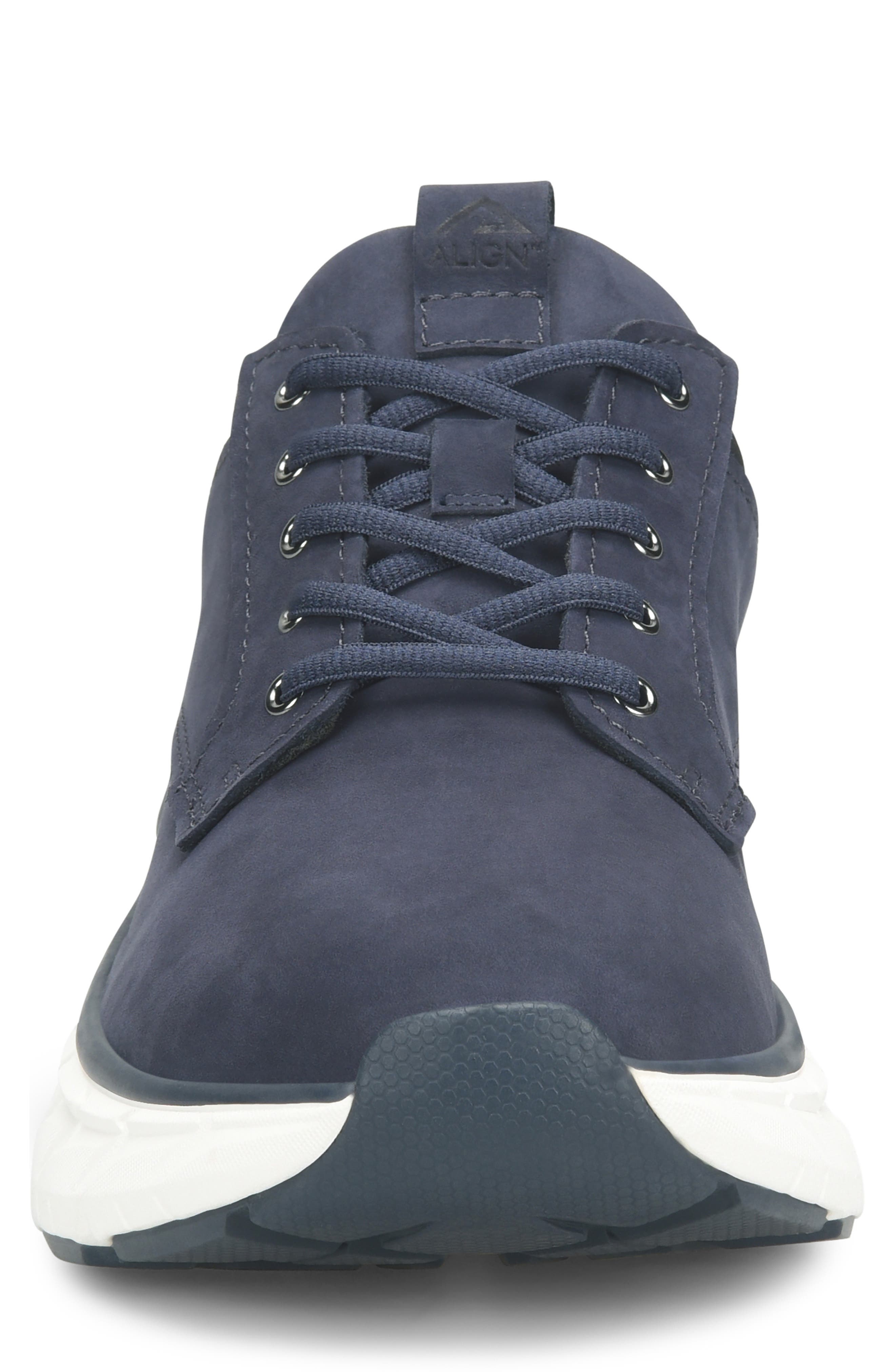 Align Verdell Water Resistant Leather Sneaker - Wide Width Available, Alternate, color, Navy
