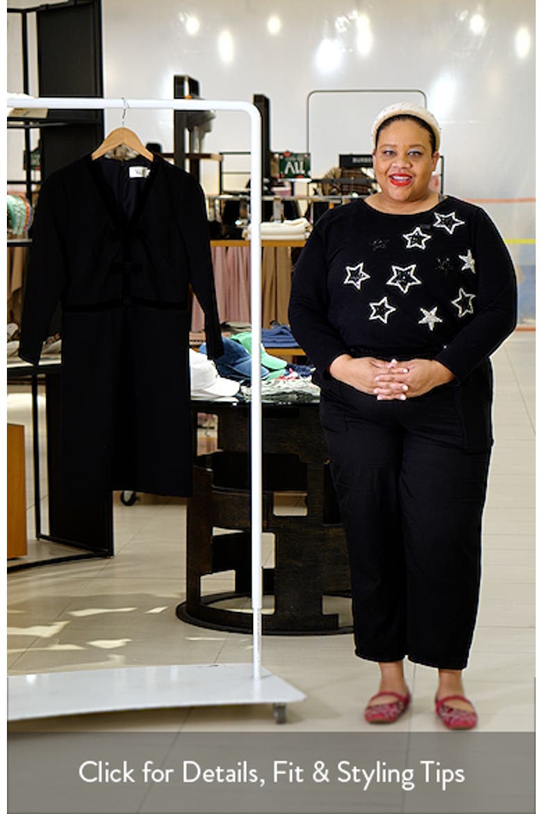 Bow Detail Stretch Crepe Dress video