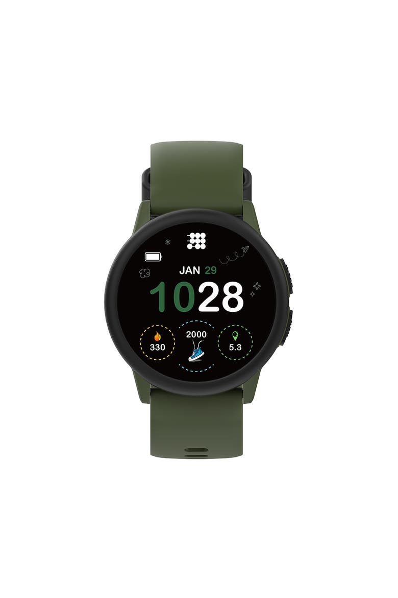 Smart Watch Hero with 1.27-inch IPS Display, Heart Rate and SpO2 Monitoring, Sleep Tracking, 10 Sports Modes, and Educational Games, Main, color, Green