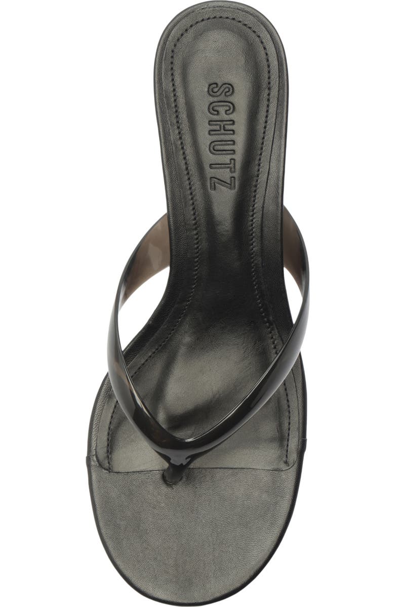 Schutz Roslyn Wedge Sandal, Alternate, color, Black