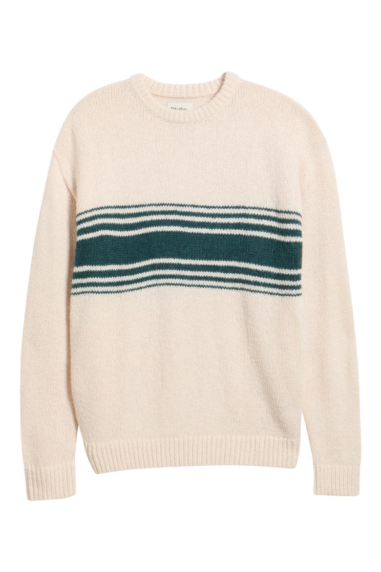 Strata Stripe Crewneck Sweater, Main, color, NATURAL