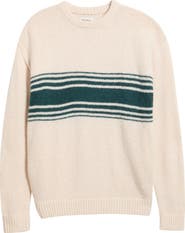 Rhythm Strata Stripe Crewneck Sweater